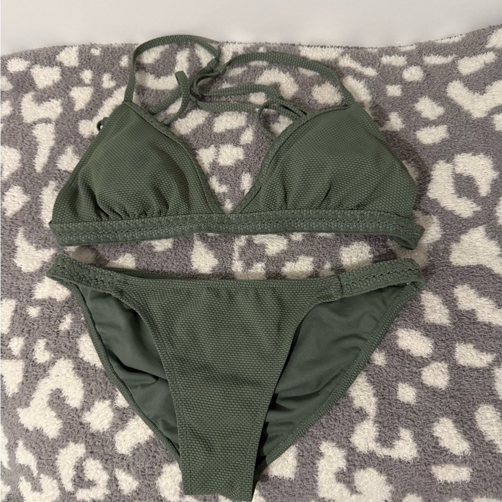 Xhilaration Olive Bikini Set